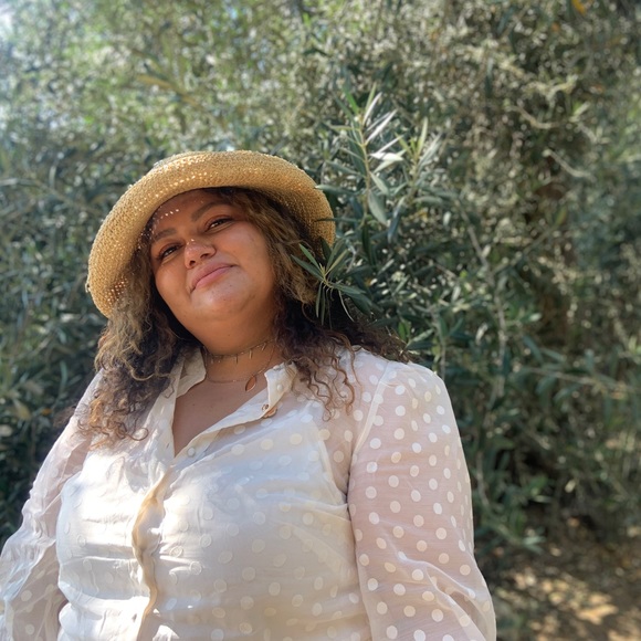 Sheer ivory polka dot dress - Picture 7 of 8